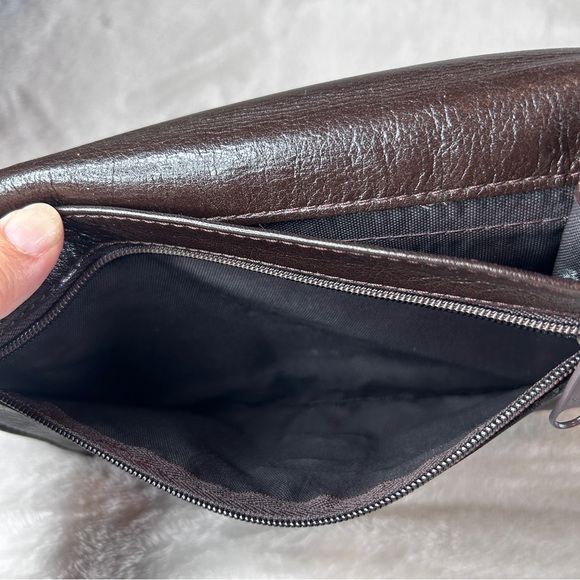 Vintage 70's Pierre Cardin Leather Clutch Purse Wristlet - Picture 9 of 11